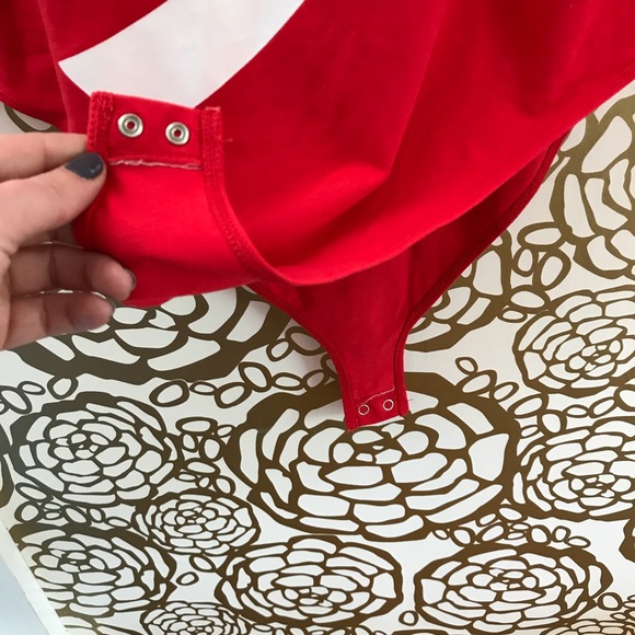 Coco Cola Logo Red Sleeveless Tight Bodysuit - Picture 3 of 7